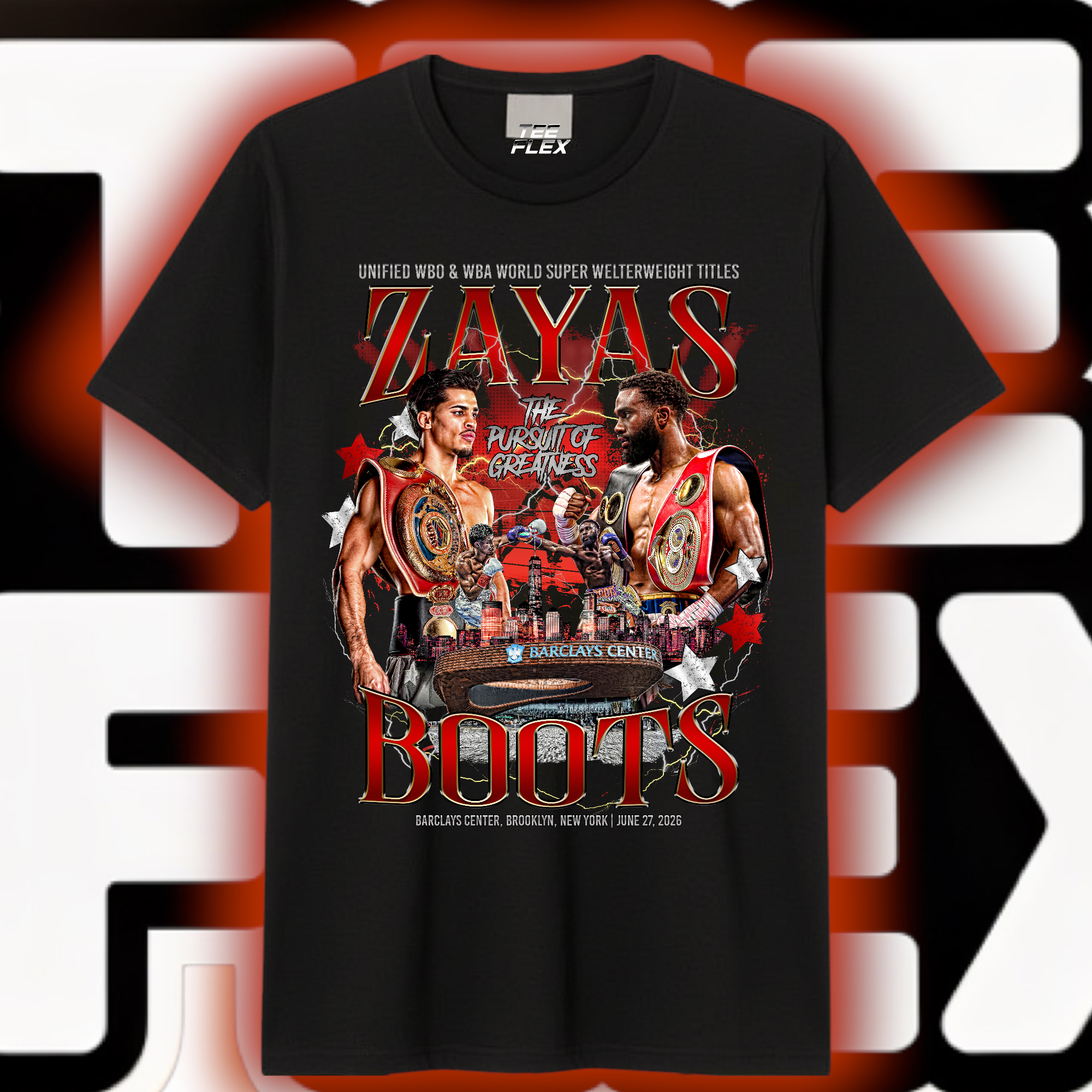 Zayas vs Boots – The Pursuit of Greatness Tee