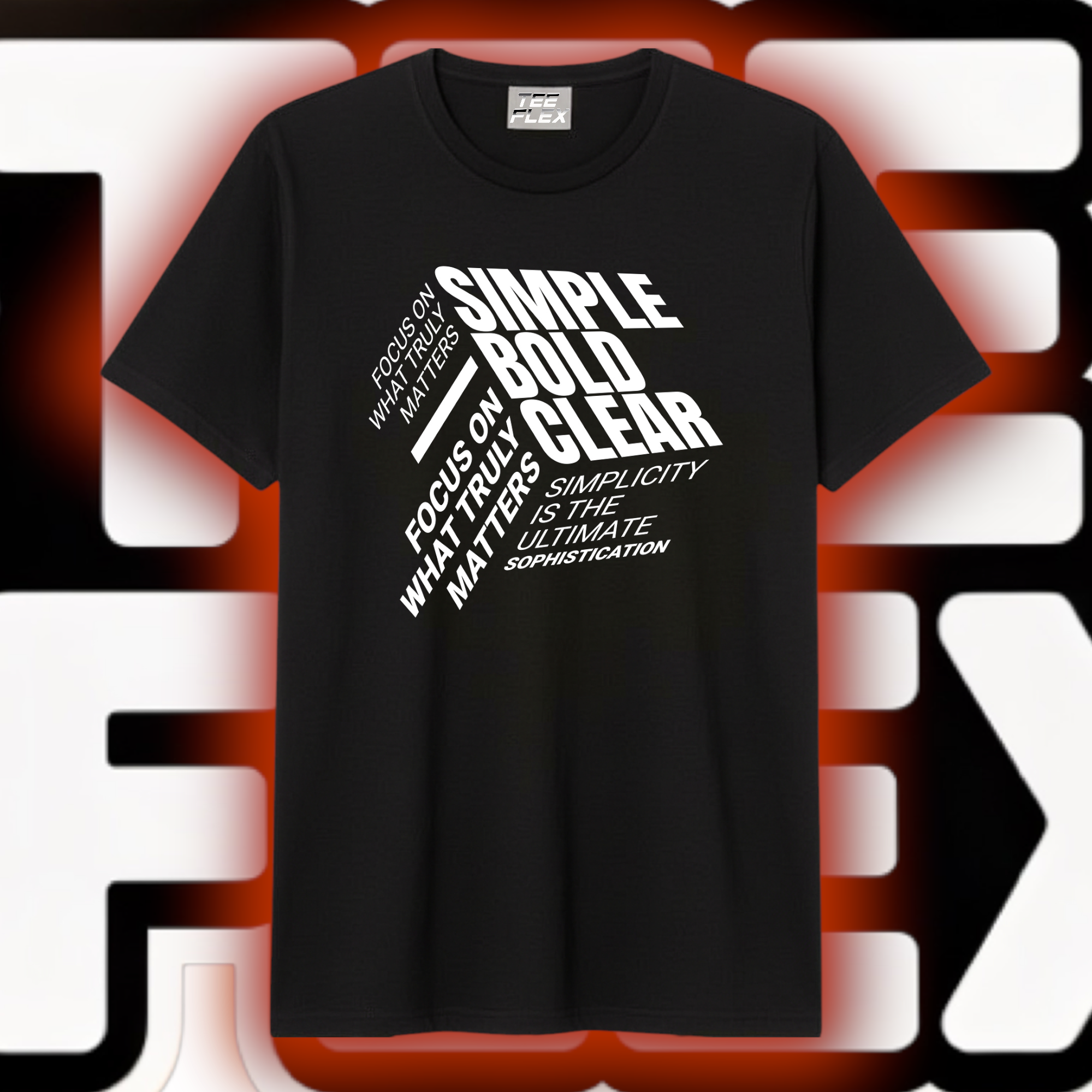 Simple Bold Clear Tee