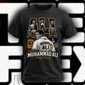 Muhammad Ali Float Like a Butterfly Sting Like a Bee graphic tee in black